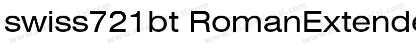 swiss721bt RomanExtended字体字体转换